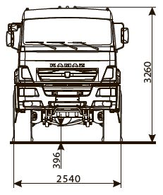Шасси KAMAZ-65221-53