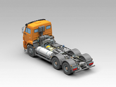 Шасси КАМАZ-6520-90 (5P) на СПГ