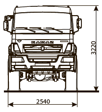 Шасси KAMAZ-65222-53