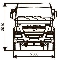 Шасси KAMAZ-6520-53