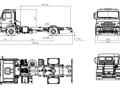 Автомобиль-шасси КАМАЗ-4308-4014-69 (4x2)