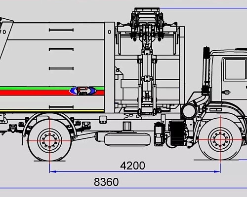 Мусоровоз с боковой загрузкой МК-4554-19