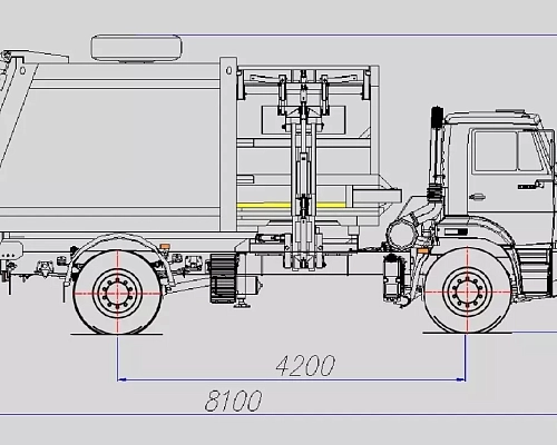 Мусоровоз с боковой загрузкой МК-4552-19
