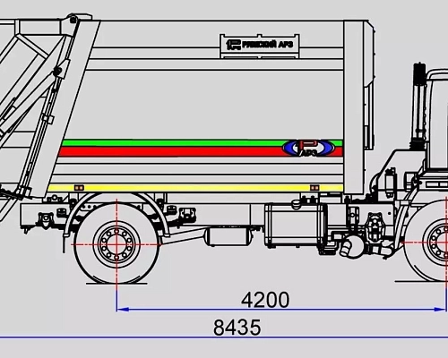 Мусоровоз с задней загрузкой МК-4543-04