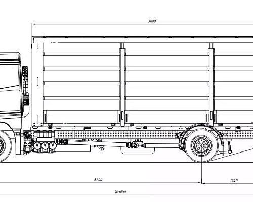 Бортовой автомобиль 1736ВМ-001-56 (4x2)