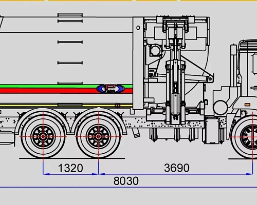 Мусоровоз с боковой загрузкой МК-4554-06