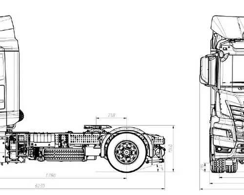 Седельный тягач 54902-764-49 (4x2)