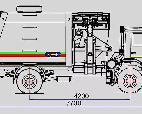 Мусоровоз с боковой загрузкой МК-4554-04